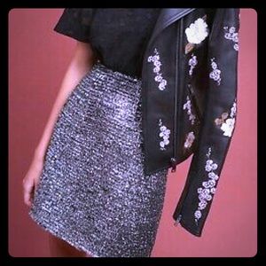 Women’s Anthropologie Hutch  Metallic Skirt L